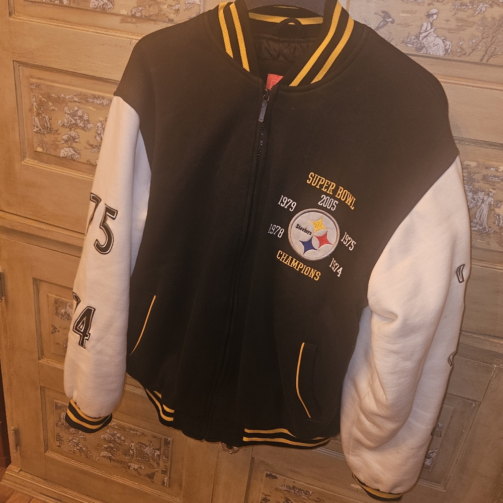 NFL Black and Yellow Jacket with NFL Shield Patch
